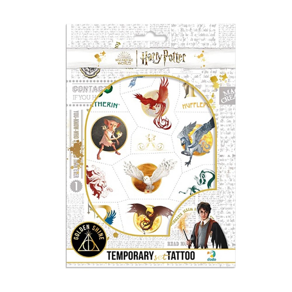 Набір дитячих тимчасових татуювань DoDo Harry Potter, 2 аркуші, від 3 років, 24*17 см (200506)